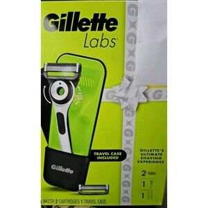 Gillette Labs With Exfoliating Bar Razor Travel Case Kit